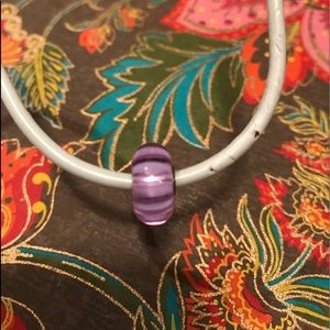 Troll Bead-RETIRED-Lavender Stripe Bead